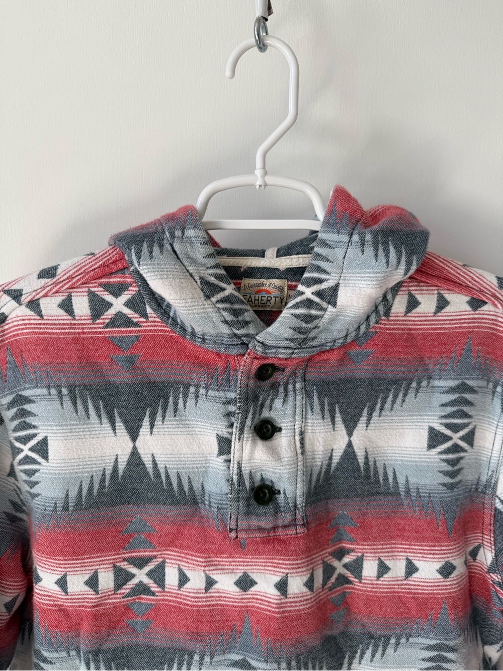 Faherty Blanket Baja Hoodie, in Colorado Jewel - Picture 4 of 9
